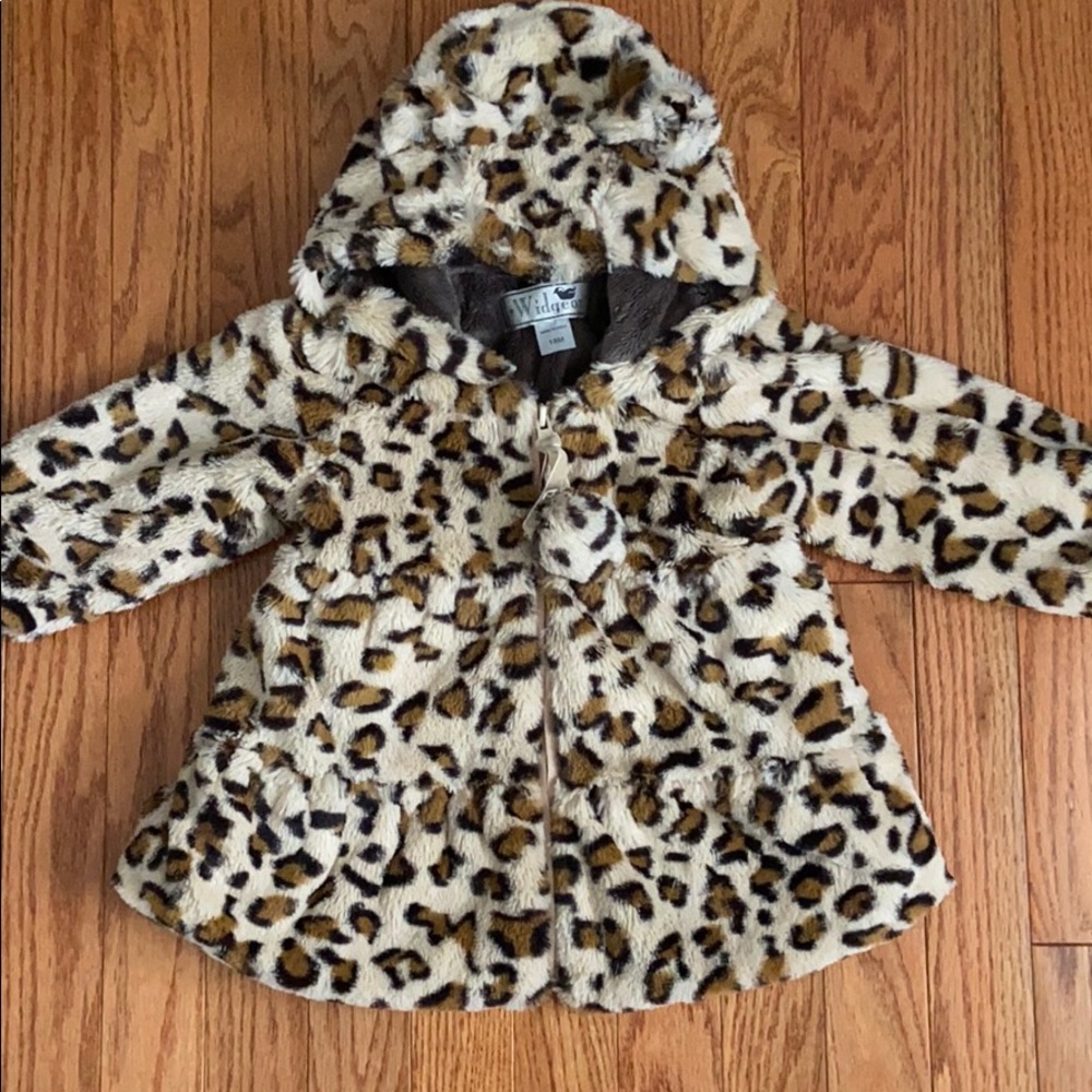 Toddler cheetah leopard print coat 18m